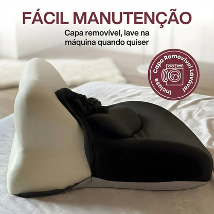 O travesseiro que a faz agarrar os lençóis